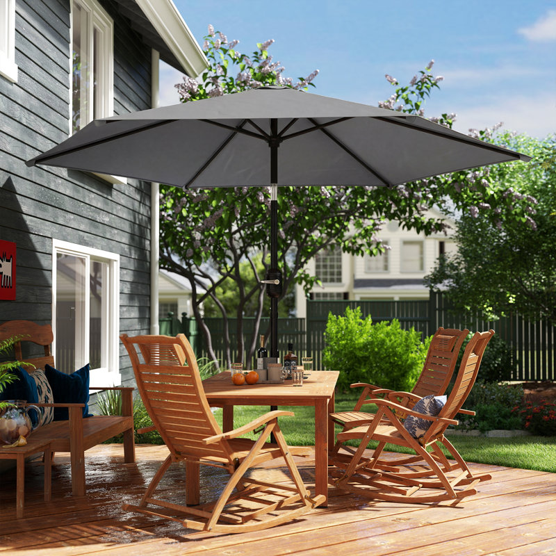 265cm Market Parasol, Grey