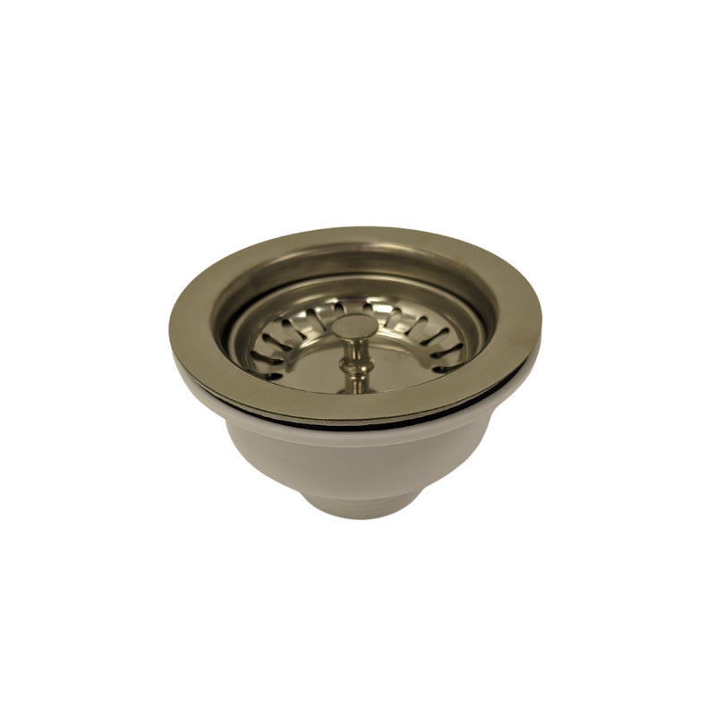 Basket Strainer Without Overflow - Chrome Finish