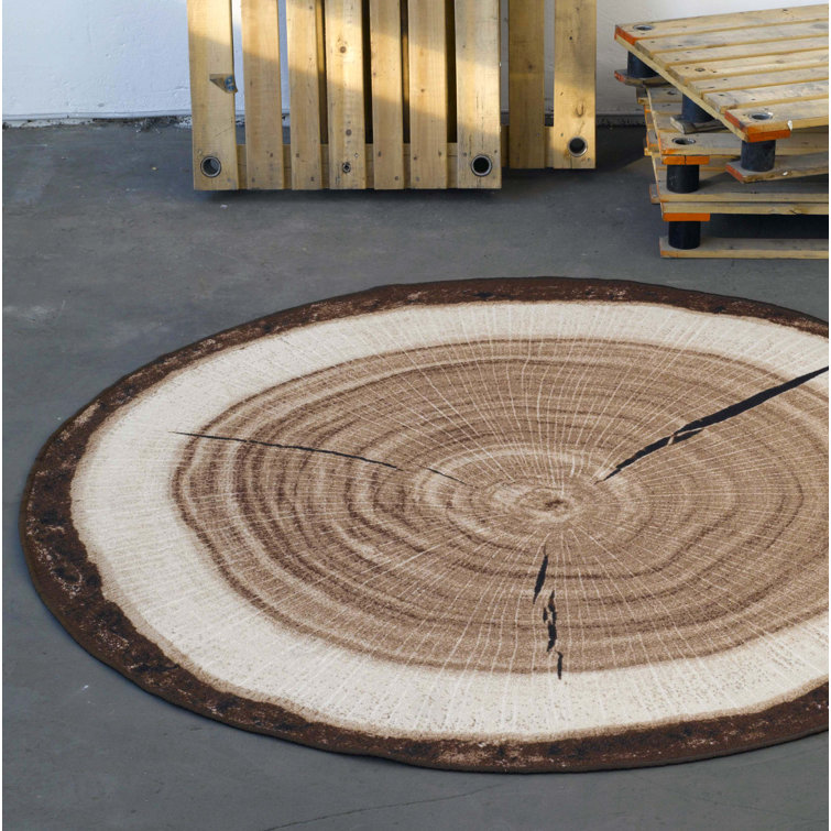 Tree Trunk Brown Rug