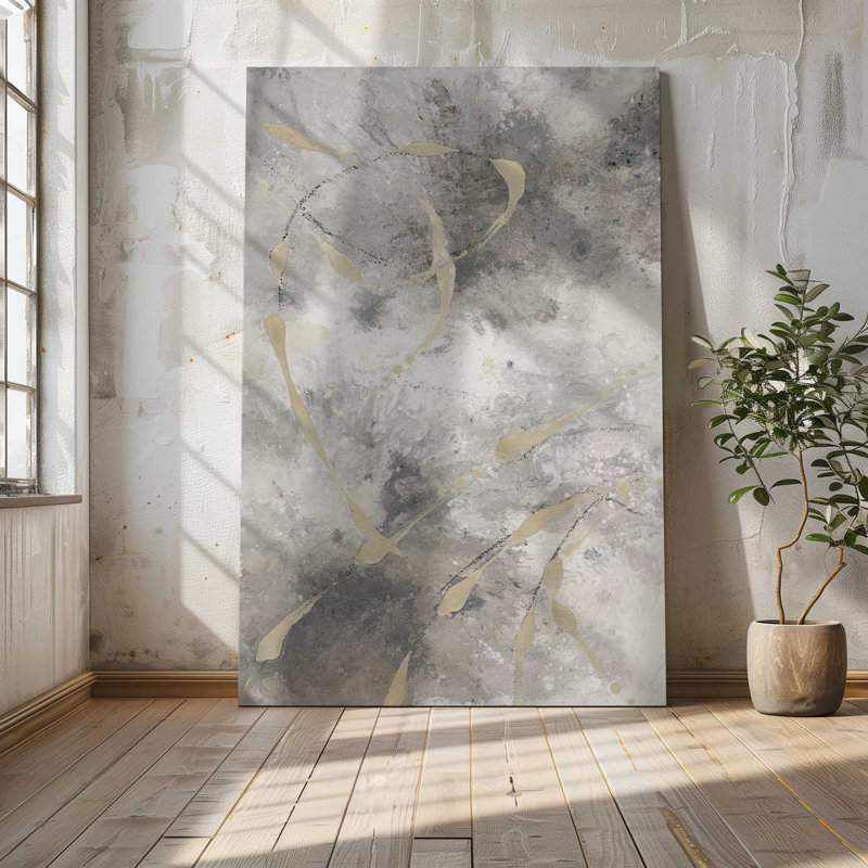 Gilded Whispers v1, grande impression sur toile, H 72 po x l 48 po