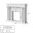 55'' W Electric Fireplace Mantel Without Insert