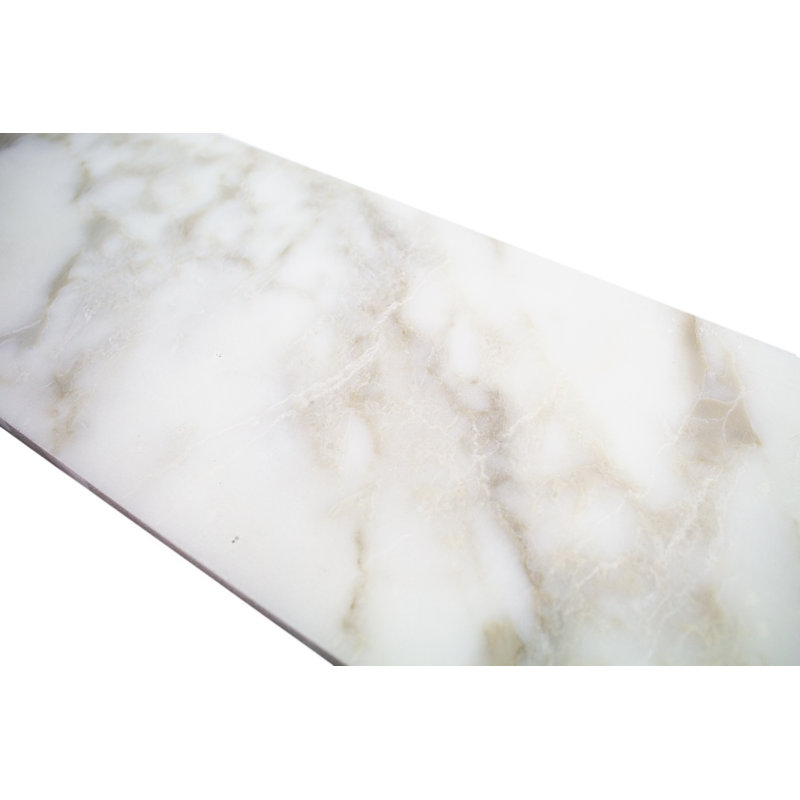 Calacatta 6" x 18" Marble Marble Look Subway Wall & Floor Tile
