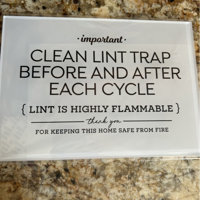 Shop for OSHA Clean Dryer Lint Trap Decal (Non Reflective)