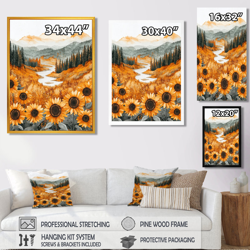 Doanh - impressions sur toile florales, Argent argent, H 20 po x l 12 po, Reproduction encadrée sans passe-partout