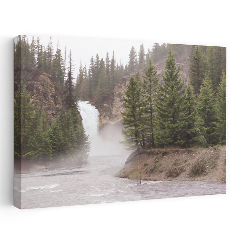 Glacier National Park Waterfall 1 Piece Wrapped Canvas Wall Art, 60.96cm H x 91.44cm W