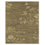 Wool Floral Area Rug in Green/Gold