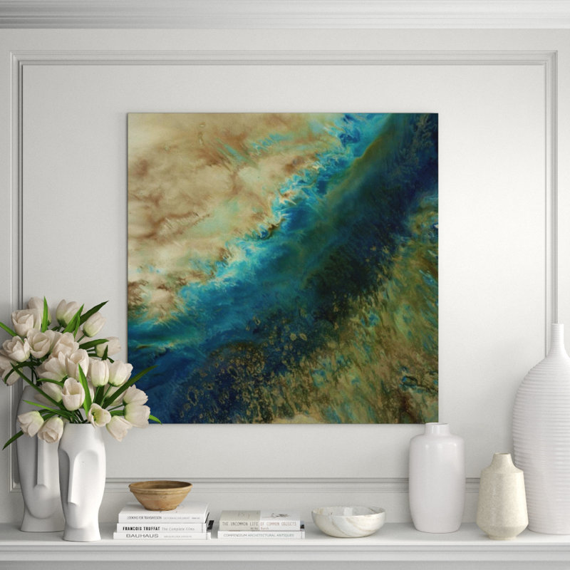 Shimmering II Painting by Blakely Bering, 54" H x 54" W x 1.5" D, Outdoor