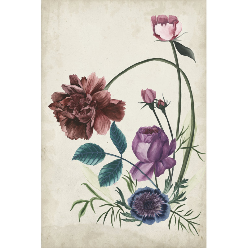 Antique Peony II - Painting, Wrapped Canvas, 122 cm H x 81 cm W