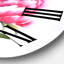 Mauve pivoines - Horloge murale traditionnelle-60280439