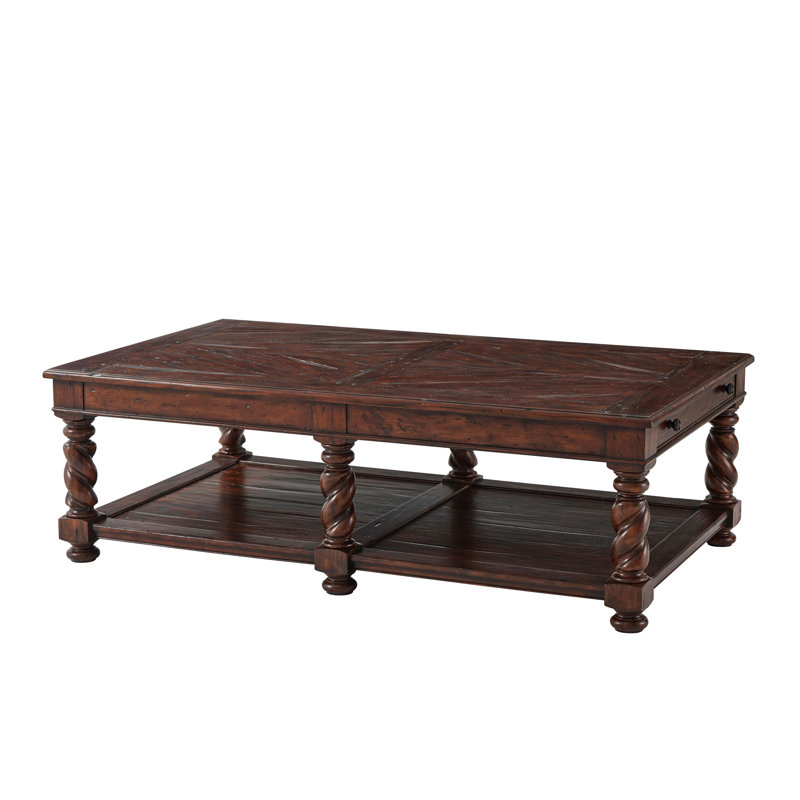 Castle Bromwich Mahogany Rectangular Coffee Table with Storage