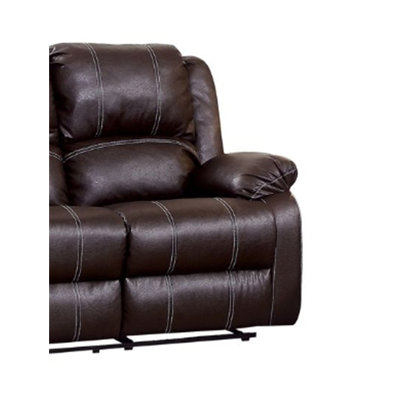 Causeuse inclinable en cuir synthétique Zuriel