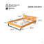 Structure de lit en pin-1540149862