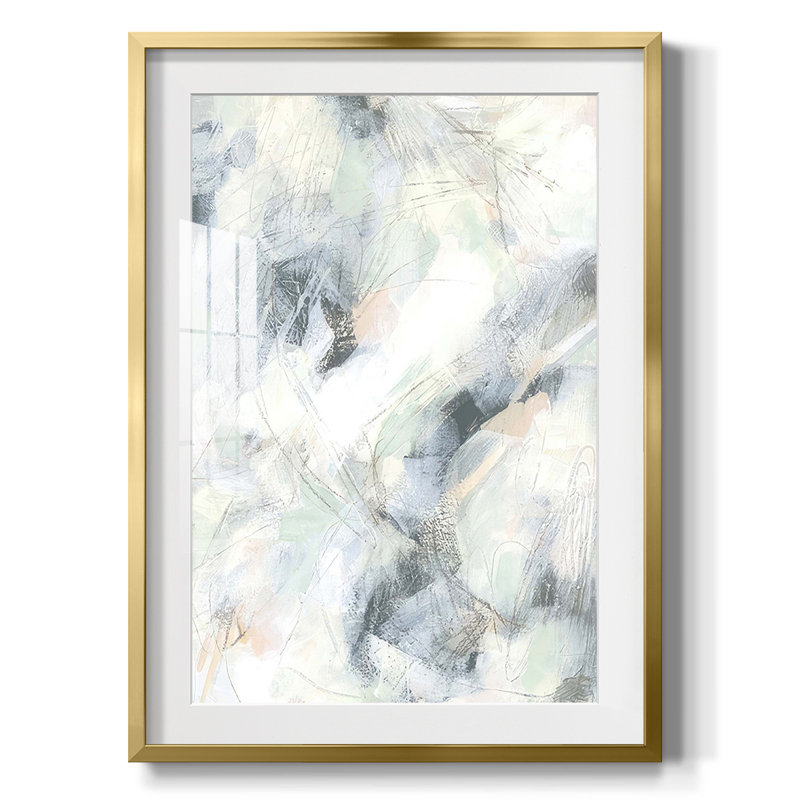 Static Pastel II - Impression encadrée, H 28,5 po x l 20,5 po, Gold