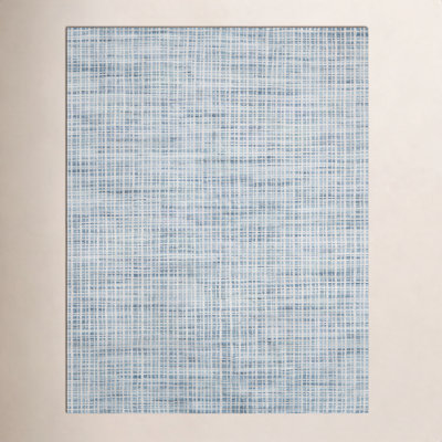 Hannon Blue Hand-Woven Geometric Rug