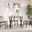 vidaXL Dining Table X-Frame Solid Wood Pine and Steel-105676061