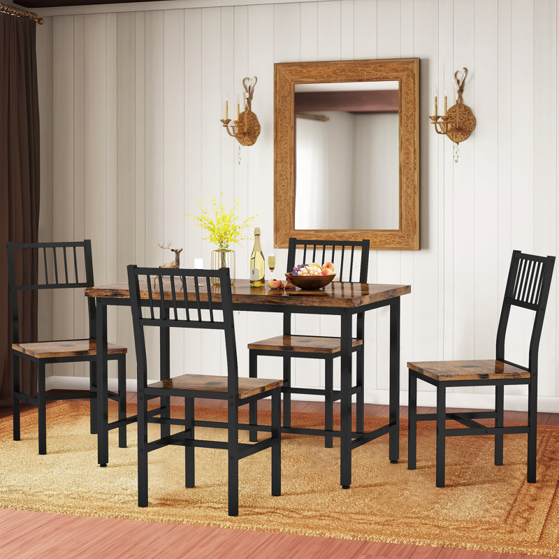 Ensemble repas pour 4 personnes Jadrian, H 30,7 po x L 43,3 po x l 23,62 po