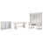 3 Pieces: Desk, Storage Cabinets, Credenza
