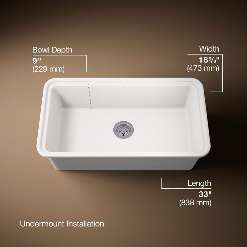 Audrine33" Undermount Single-Bowl Workstation Kitchen Sink, White
