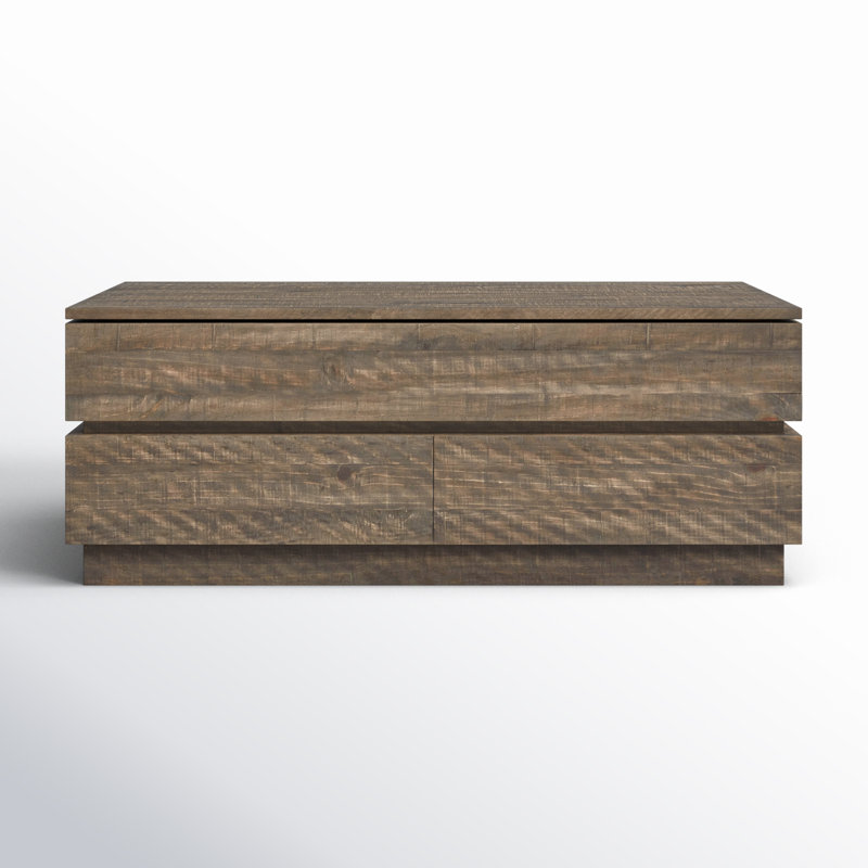Solid Wood Coffee Table with Storage