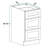 Standard Kitchen Cabinet 3 Drawer Base 12"/15"/18"/21"/24"/27"/30"/36"W x 34.5"H in White Shaker-91755180
