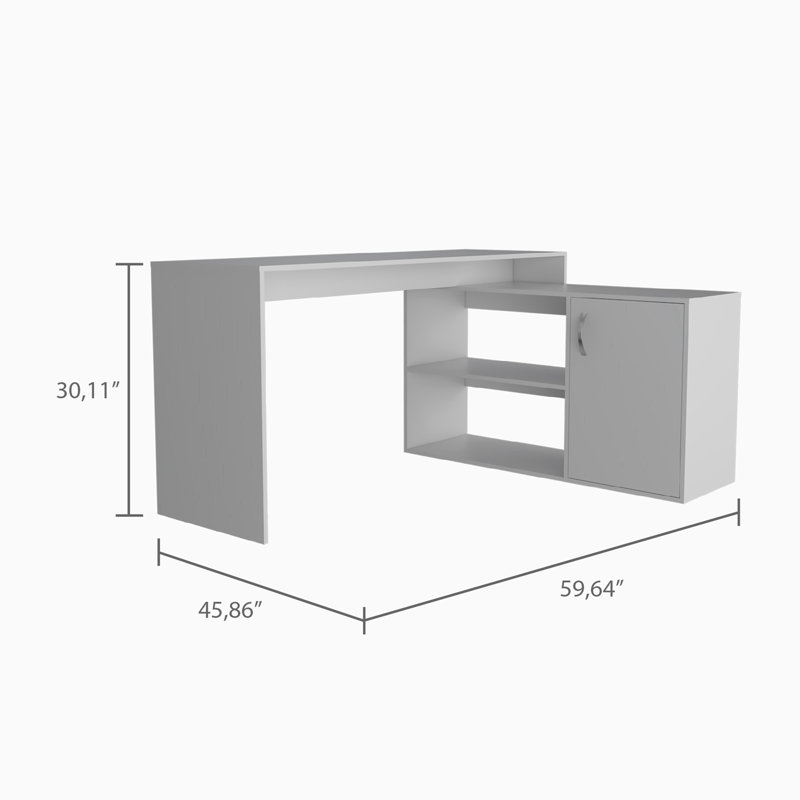 L-Shaped Executive Desk and Computer Desk