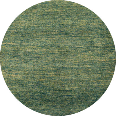 Tapis abstrait vert / caramel