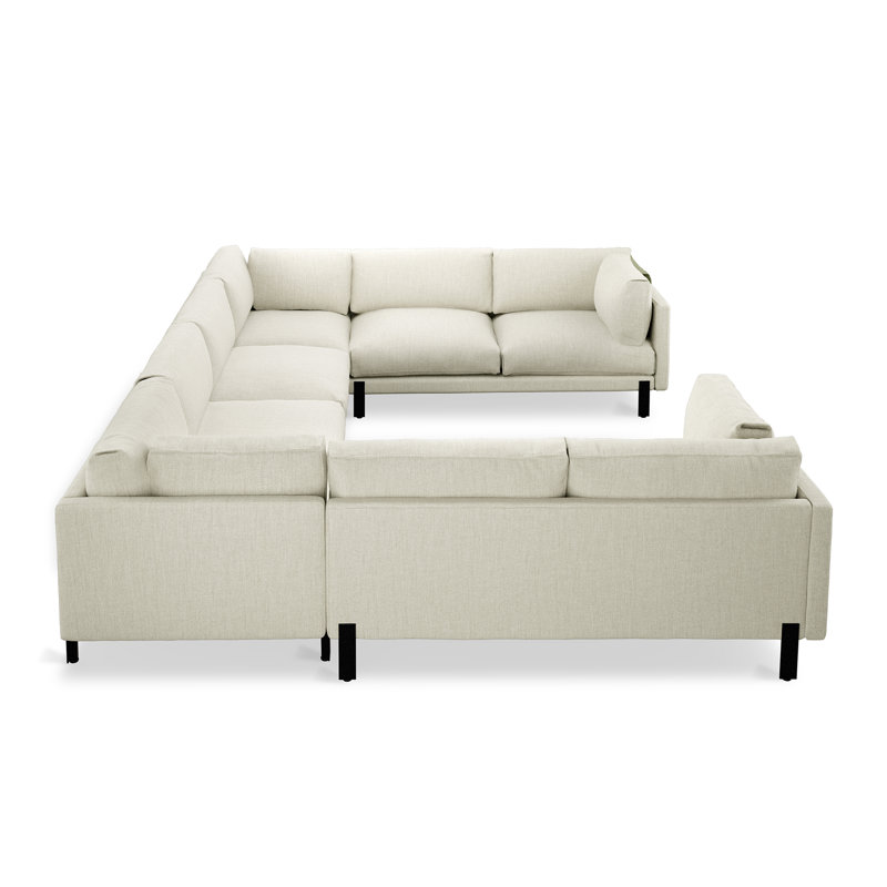 Canapé modulaire en U Silverlake, Toile Sutton