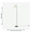 Devere 155cm Black Task Floor Lamp