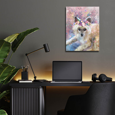 Art mural en verre Flower Crown