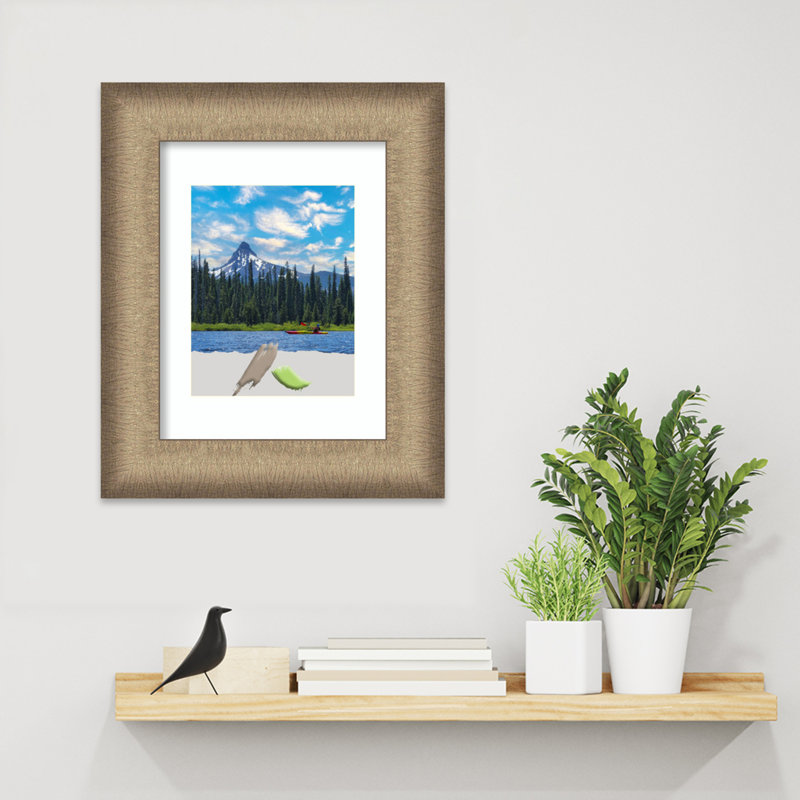Ariade Brushed Pewter Picture Frame, Photo Frame, Art Frame, 11 po x 14 po, Bronze