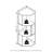 Sharee 3-Tier Freestanding Corner Shelf Bookcase, Bookshelf,-109470442