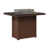 Hammered Top Black with Chocolate Brown Base
