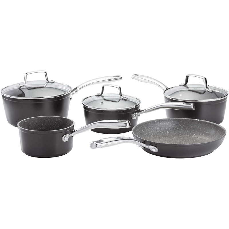 Rocktanium 8 - Piece Non-Stick Cookware Set