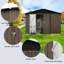 Remises de jardin en métal 10 pi x 12 pi-111154252