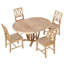 Ensemble de table de salle à manger extensible 5 pièces Rustic-675391738