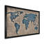 Ancienne carte du monde I - reproduction d'art sur toile-59642514-59642520