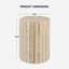 Table de bout cylindrique en bois massif