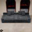 Canapé modulaire 118,1 * 47,2 po, canapé modulaire rembourré pour salon, chambre à coucher, appartement, sans assemblage requis, combinaison libre de 2 pièces, tissu en velours côtelé moelleux-100515250
