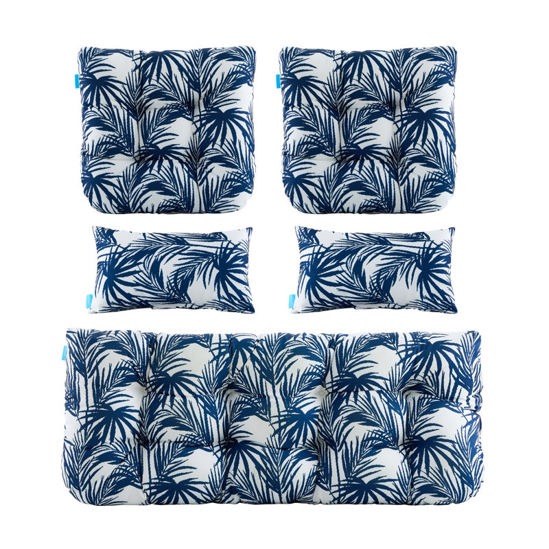 Coussin de siège d'intérieur / d'extérieur, Bleu
