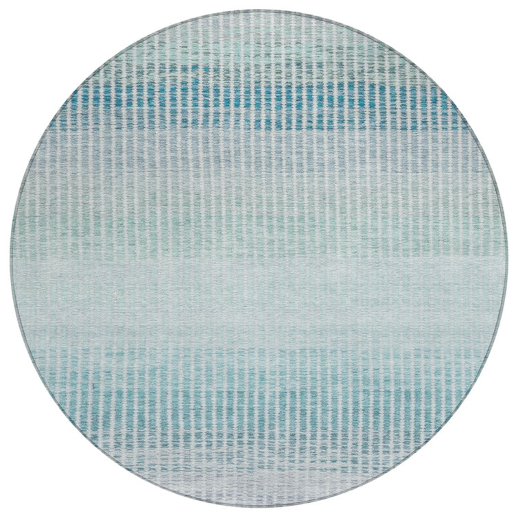 Machine Washable Indoor/Outdoor Jouett ACN2313 Stripes Rug