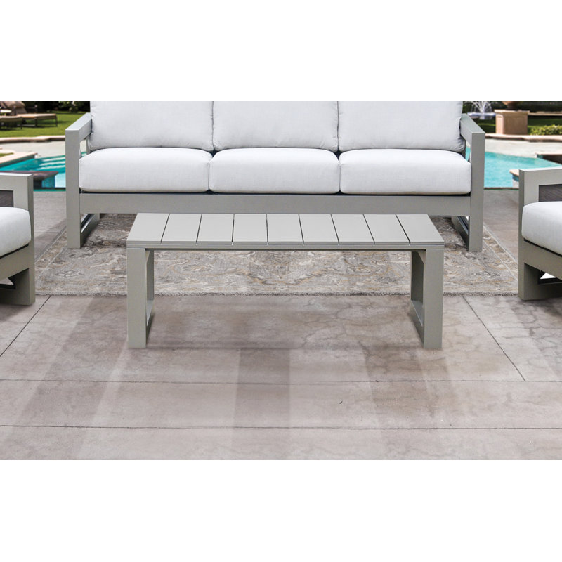 Calypso 47'' Metal Outdoor Coffee Table