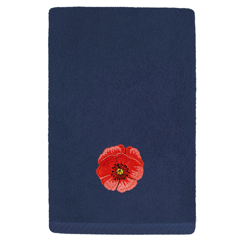 2 Piece Turkish Cotton Fingertip Towel Set, Marine