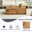 Table basse moderne en bois aggloméré avec motif de texture de bois - 39,37 po x 23,62 po x 11,81 po-2111591136