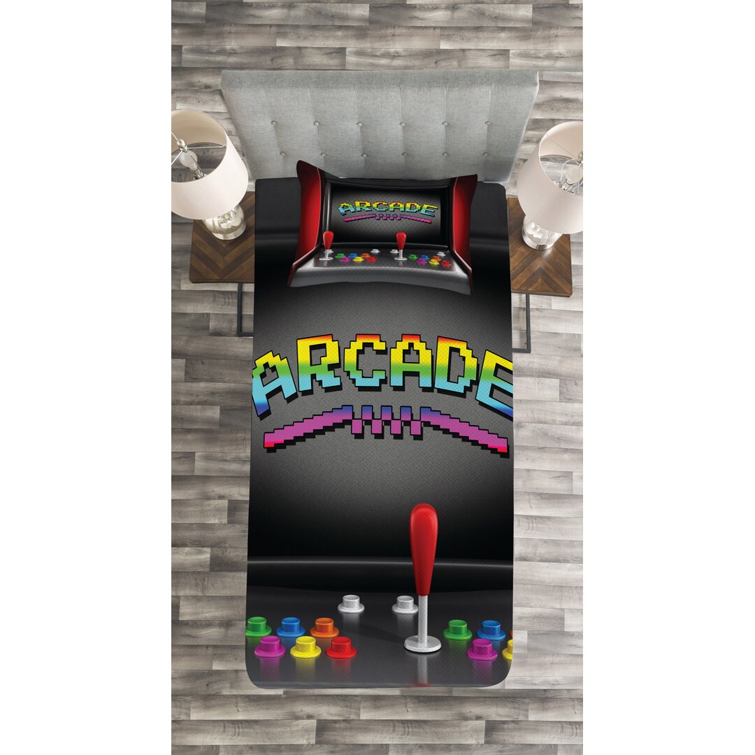 Tagesdecke Set, Arcade Retro Fun, Retro, Mehrfarbig