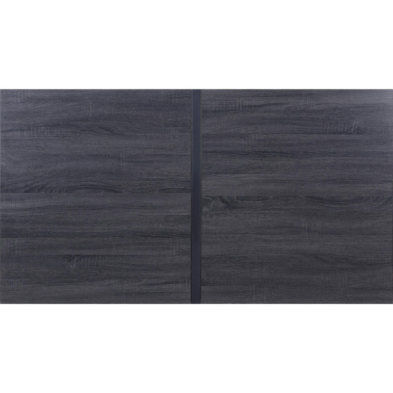 Rustic Industrial Rectangular Wood Dining Table For 4-6 Person, A Sturdy And Stylish Choice For Your Dining Area, Dark Gray