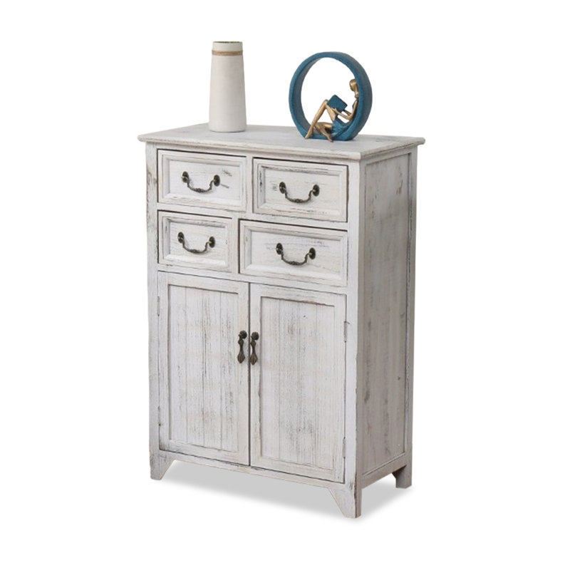 Console rectangulaire en bois manufacturé blanc massif, H 33,46 po x l 23,62 po x P 12,6 po, Blanc