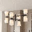 Lustre 8 lumières Aldegonde en noir mat-129437278