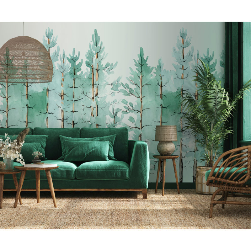 Papier peint amovible Jungle, L 35,04 po x l 55 po
