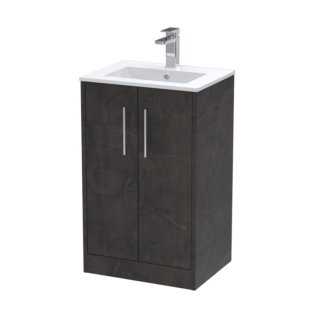 Juno 500mm Free-standing Standard Single Vanity Unit