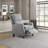Dazzlyn 29.5" Traditional Textured Fabric Push Back Recliner with Solid Wood Feet, Compact Design & Foam Over Coils-1954103481